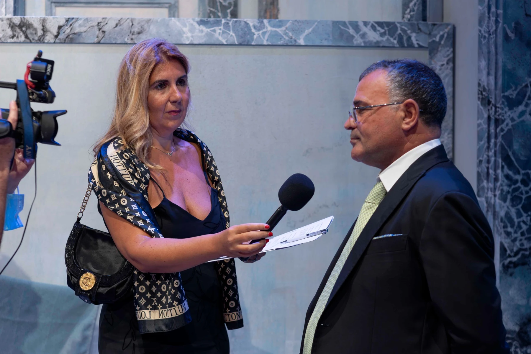 Intervista durante la conferenza stampa